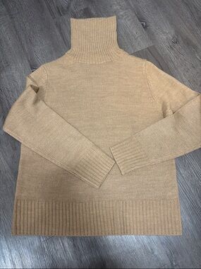 Cozy Camel Turtleneck Sweater - Women's